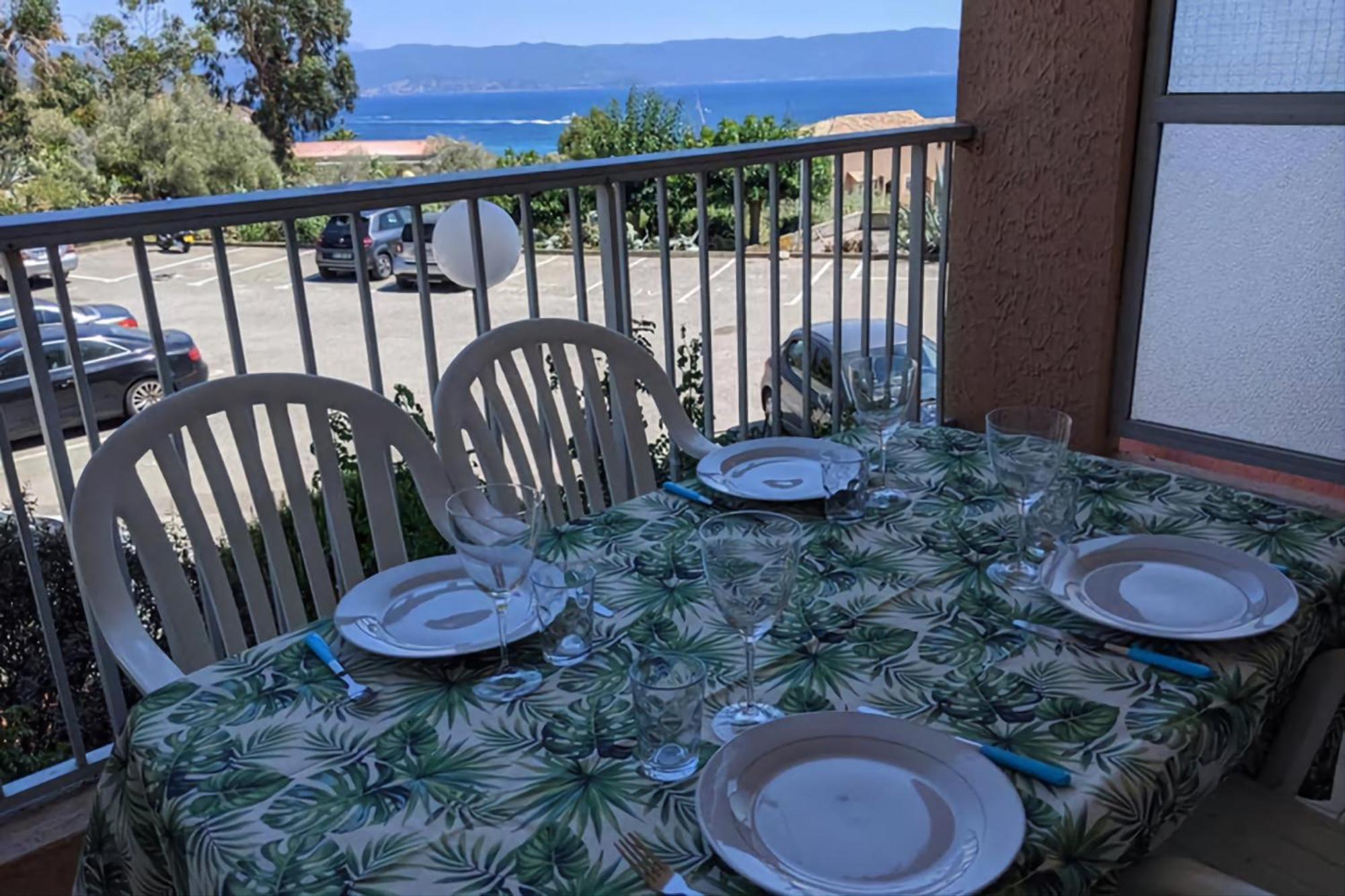 Studio 4 pers terrasse vue mer Ajaccio  Esterno foto